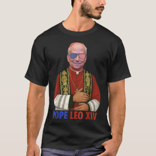 Camiseta El Papa Leo Xiv Nuevo Papa Americano 2025 Divertid