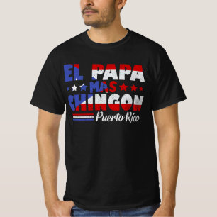 Camiseta El Papa Mas Chingon Día del Padre con bandera de P