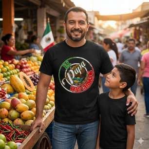 Camiseta El Papa Mas Chingon El México Mexicano El orgullo 