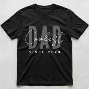 Camiseta El Papá Más Genial Desde 20XX Moderno Divertido Si