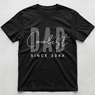 Camiseta El Papá Más Genial Desde 20XX Moderno Divertido Si