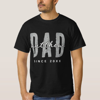 Camiseta El papá más genial desde 20XX Moderno Simple Elega
