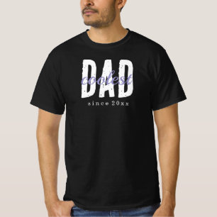 Camiseta El papá más genial desde 20XX Moderno Simple Elega