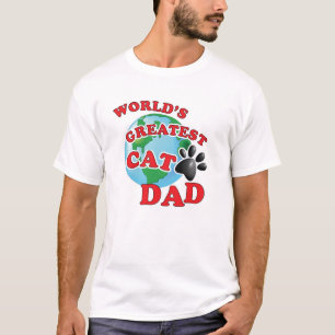 Camiseta El papá más grande de la pata del gato del mundo