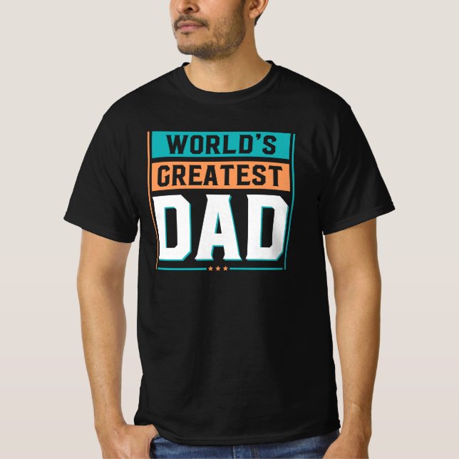Camiseta El papá más grande del mundo - Padre número uno (Anverso)
