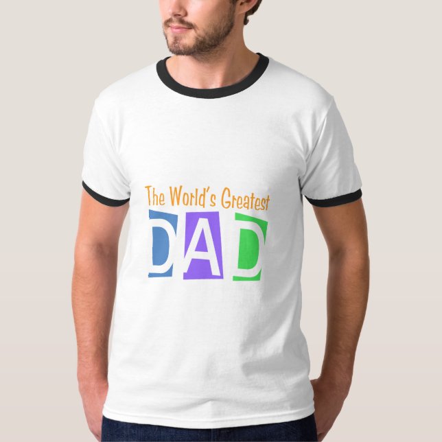 Camiseta El papá más grande del mundo retro (Anverso)