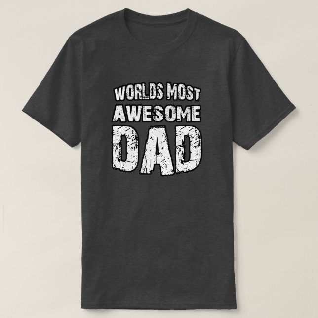 Camiseta El papá más impresionante del mundo (Diseño del anverso)