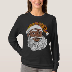 Camiseta El Papá Noel Africano Kente Gorra Gracioso Cristo 