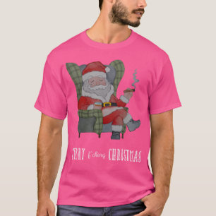 Camiseta El Papá Noel Mal Con Whisky Y Cigar