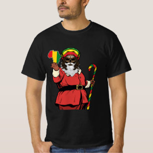 Camiseta El Papá Noel rasta Gorras Navidades rastafari