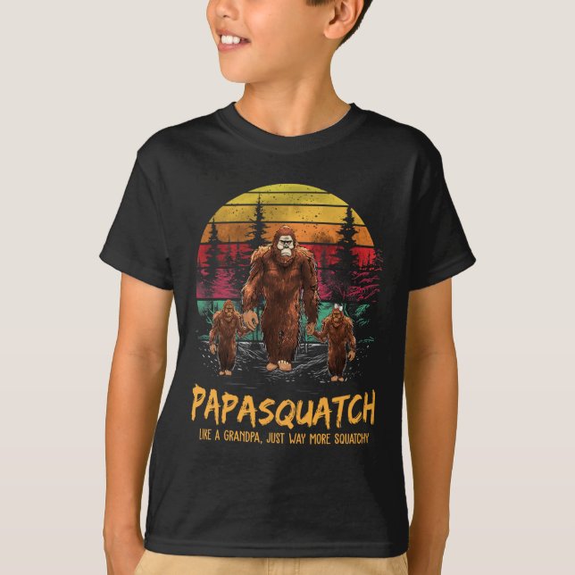 Camiseta El Papa Retro Squatch Como El Abuelo Funny Sa (Anverso)