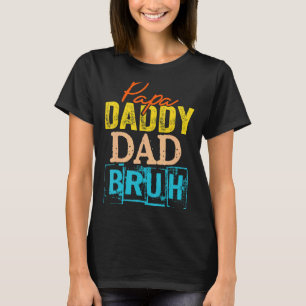 Camiseta El papa retro transición papá papá papá papá papá 