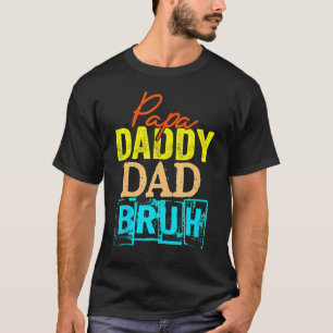 Camiseta El papa retro transición papá papá papá papá papá 