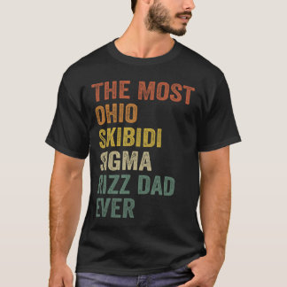 Camiseta El Papá Skibidi Sigma Rizz Más de Ohio Divertido F