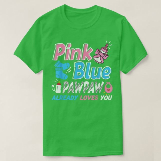 Camiseta El Papanicolau Rosa O Azul Ama A Su Bebé (Diseño del anverso)