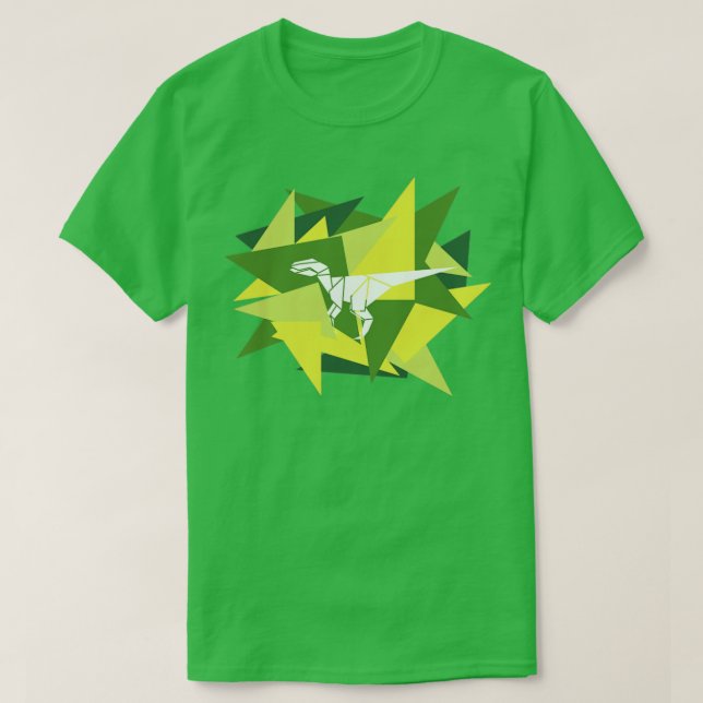 Camiseta El papel comparte velocidades de origami (Diseño del anverso)