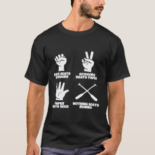 Camiseta El papel de rock no gana a raya