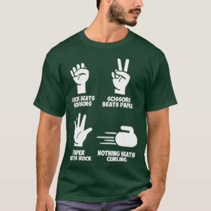 Camiseta El papel de rock no gana al curtido