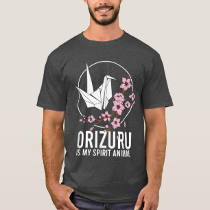 Camiseta El Papel Origami Crane Sakura Orizuru Es Mi Espíri
