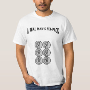 Camiseta El paquete de seis de un verdadero hombre