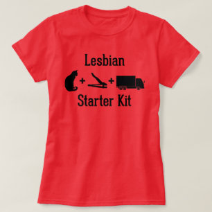 Camiseta El paquete lesbiano del arrancador
