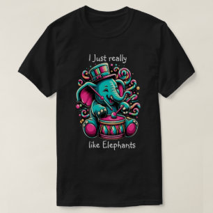 Camiseta El paquidermo musical me gustan mucho los elefante