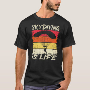 Camiseta El paracaidismo es vida Deportes vintage