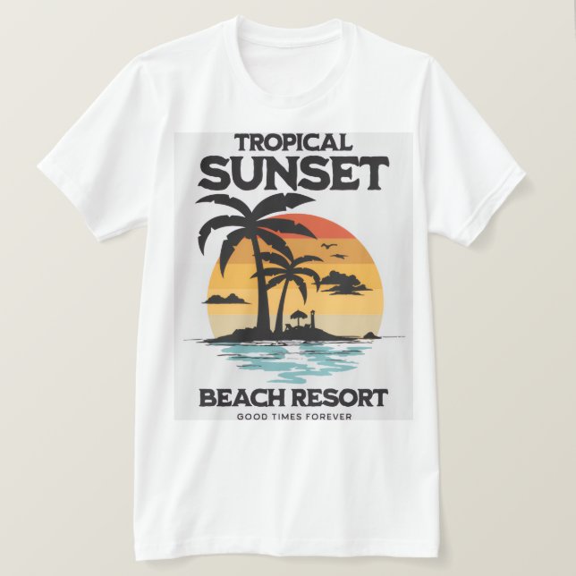 Camiseta el paraíso  (Anverso del diseño)