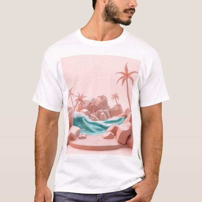 Camiseta El paraíso de la tinta tropical (Anverso)