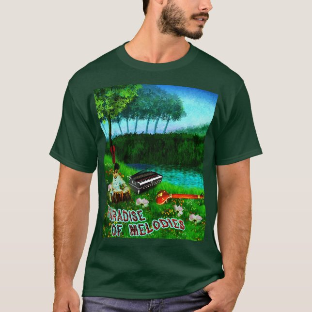 Camiseta El paraíso de las melodías con la vegetación y el  (Anverso)