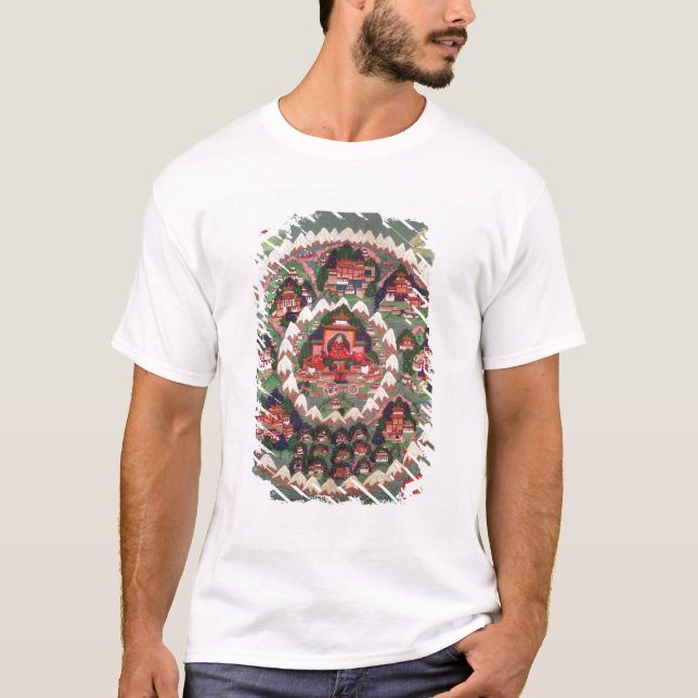 Camiseta El paraíso de Shambhala, bandera tibetana (Anverso)