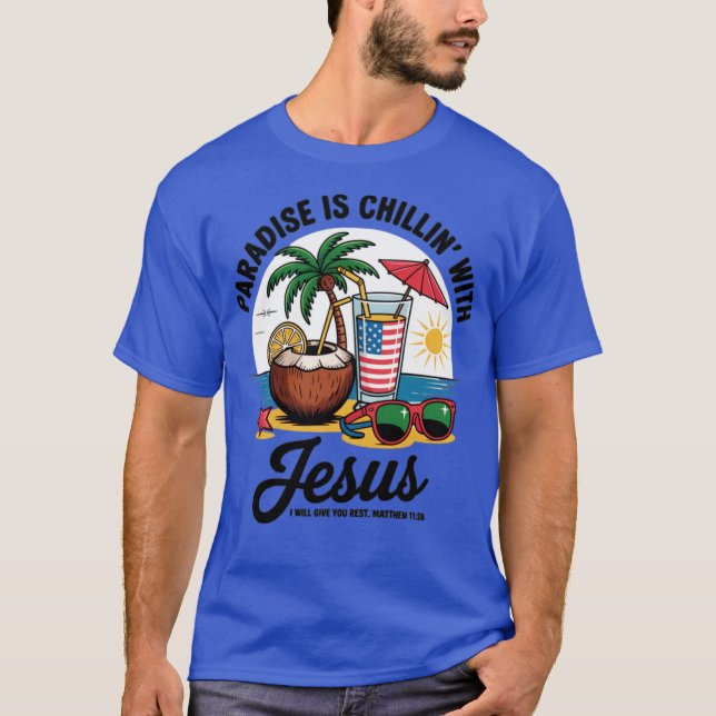 Camiseta El paraíso es chillón' con Jesús (Anverso)