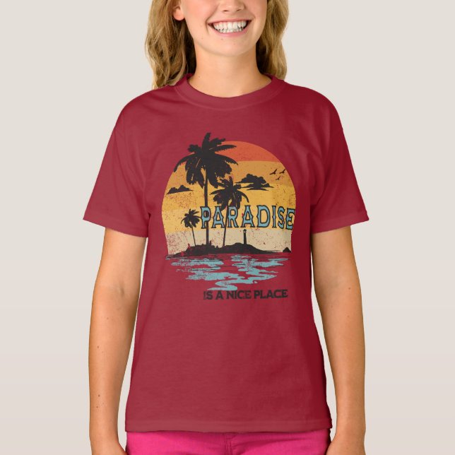 Camiseta El Paraíso Es Un Buen Lugar (Anverso)