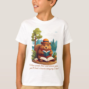 Camiseta El paraíso literario de Beaver para los amantes de