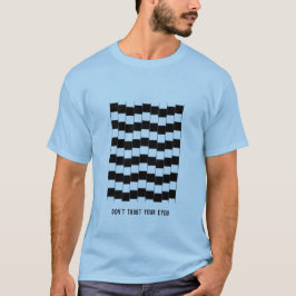 Camiseta El paralelo alinea la ilusión geométrico-óptica