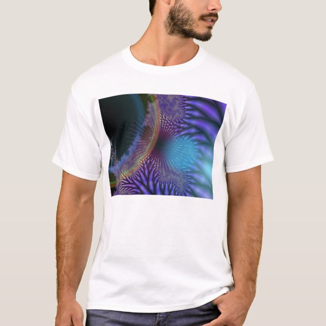 Camiseta El parecer interno - misterio Amethyst y azul (Anverso)