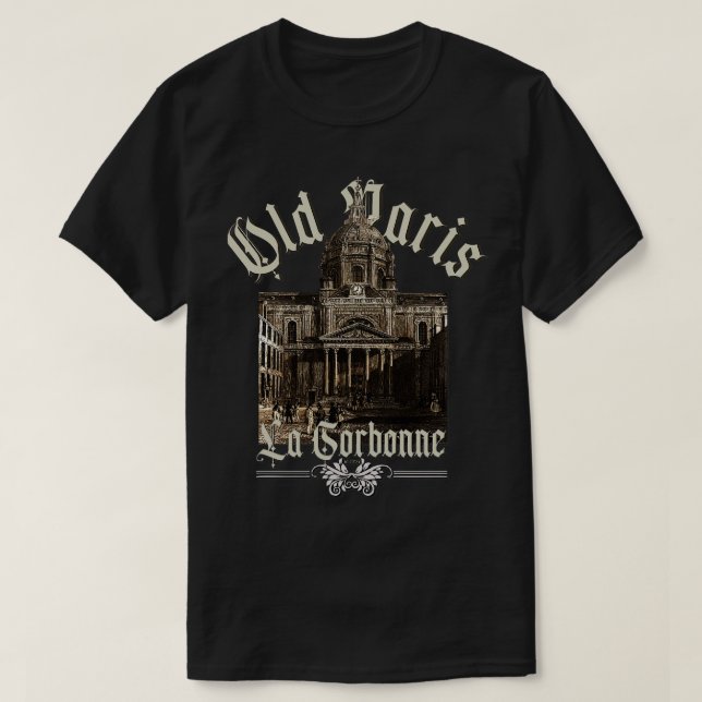 Camiseta El París antiguo La Sorbonne (Diseño del anverso)