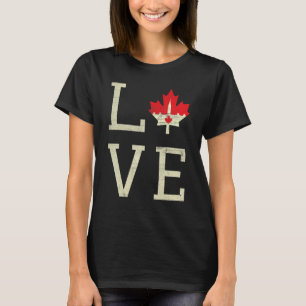 Camiseta El Parlamento ama el Día de Canadá, arce, orgullo 