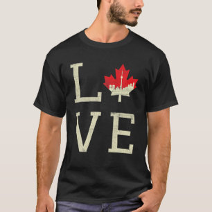 Camiseta El Parlamento ama el Día de Canadá, arce, orgullo 