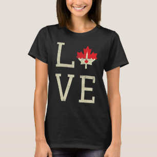 Camiseta El Parlamento ama el Día de Canadá, arce, orgullo 
