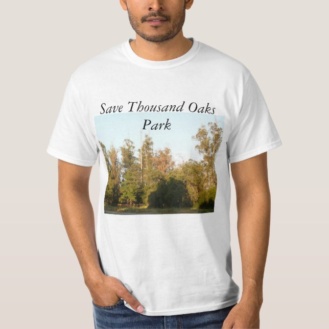 Camiseta El Parque de los Oaks salva bosques y hábitat (Anverso)