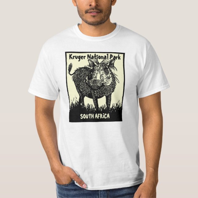 Camiseta El parque nacional de Kruger Warthog (Anverso)