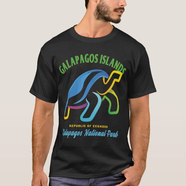 Camiseta El Parque Nacional De Las Galápagos, República De  (Anverso)