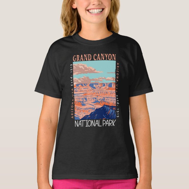 Camiseta El Parque Nacional del Gran Cañón, Arizona, con pr (Anverso)