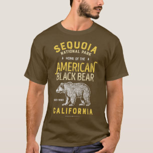Camiseta El parque nacional Sequoia Vintage California Bear