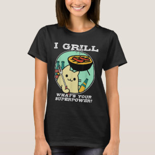 Camiseta El parrillado de gatos superpotencia acampar Bbq F