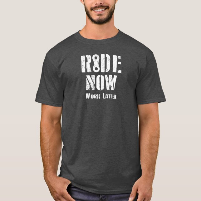 Camiseta El paseo ahora trabaja más adelante (Anverso)