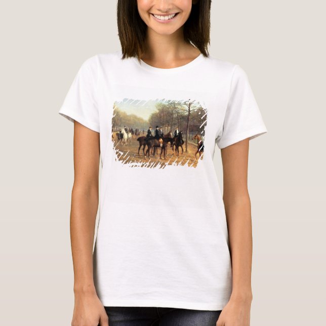 Camiseta El paseo matutino, Rotten Row, Hyde Park, 1894 (pe (Anverso)