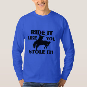 Camiseta El paseo que tiene gusto de usted lo robó vaquero