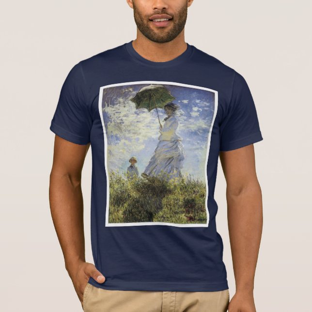 Camiseta El paseo, señora con un parasol (Anverso)